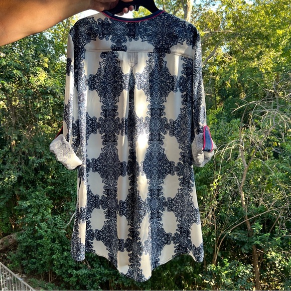 SOFT SURROUNDINGS viscose tunic. Convertible sleeves. Like new condition. - Picture 9 of 13